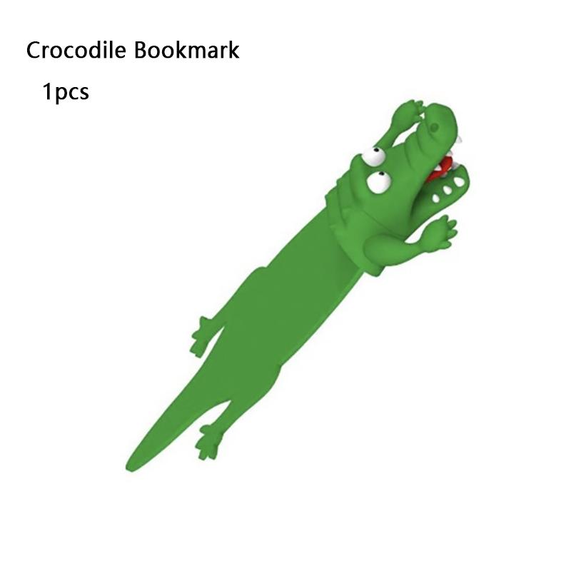 1-Piece Set 3D Shark/Cobra/Crocodile Bookmarks Plastic Material 3D Bookmarks Shark Bookmark Cobra Bookmark Crocodile Bookmark