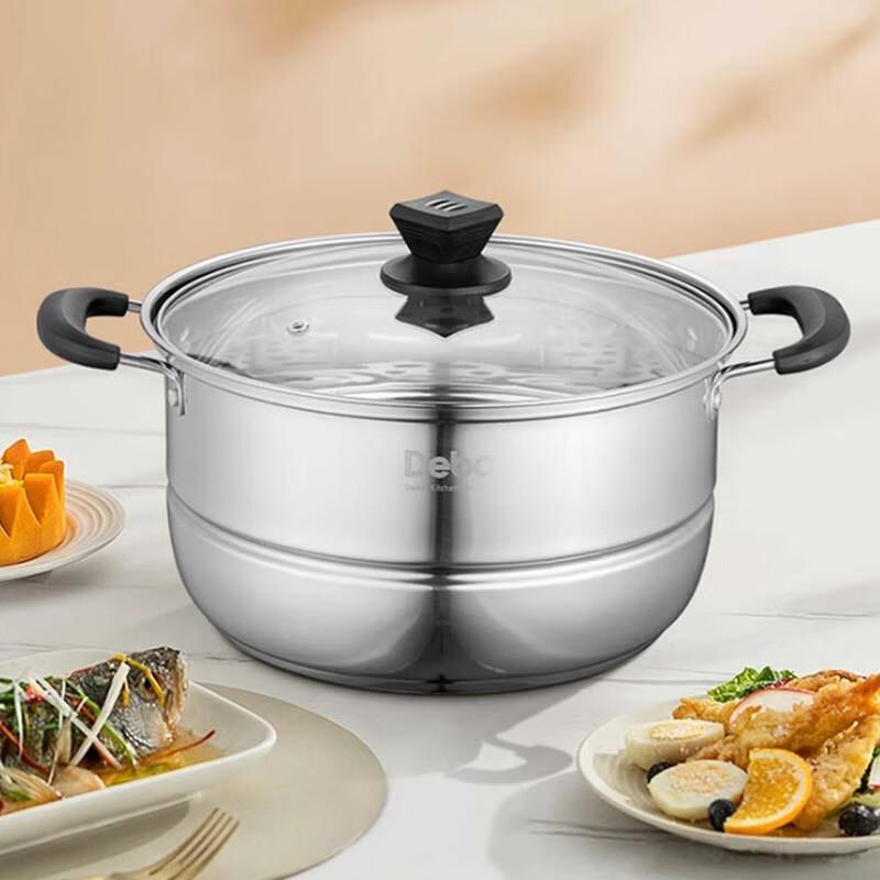 Debo Stainless Steel Stockpot & Steamer