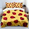 Cartoon Ladybug Pattern Bedding Set for Kids Luxury Gift 3pcs Digital Print Comforter Set Soft Comfortable Breathable