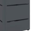 Umbrella Stand Anthracite Grey 15.5 X 15.5 X 49 Cm Metal