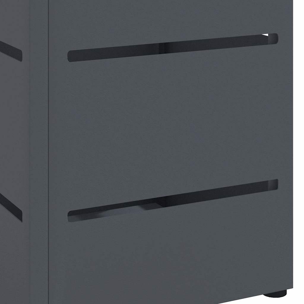 Umbrella Stand Anthracite Grey 15.5 X 15.5 X 49 Cm Metal
