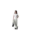 Women's Slim-Fit Stretch Cotton Tee - Simple Letter Print, Short-Sleeve, Summer Style