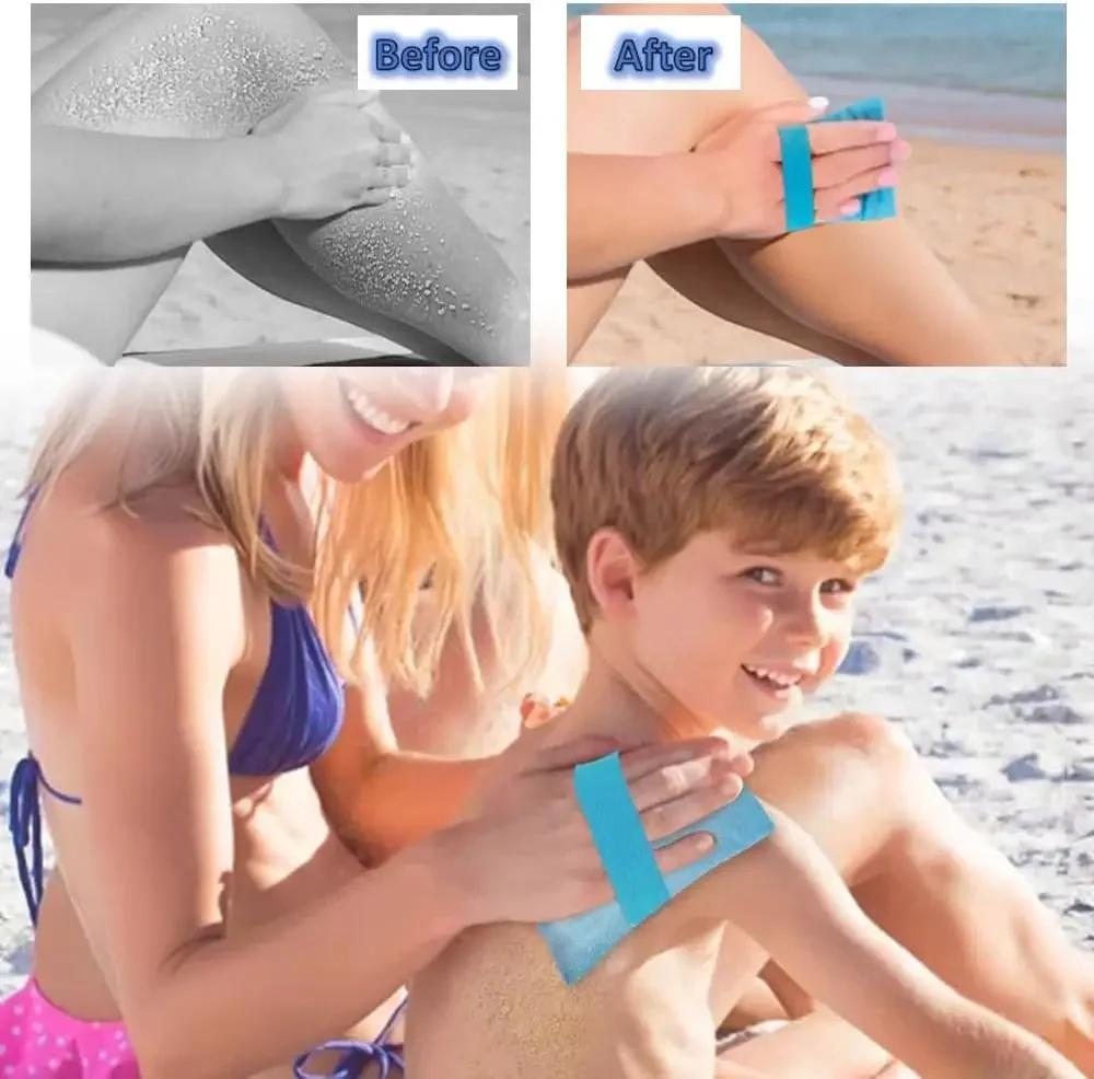 5PCS Sand Remover for Beach Beach Sandbag Powder Bag Sand Removal Brush  Sand Remover Brush Beach Vacation Camping Essentials