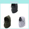 Cappello invernale unisex in pile con protezione per il viso e scaldacollo per adulti