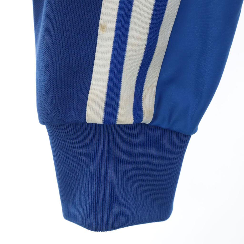 Adidas 70s Vintage Trefoil Logo Track Jacket M Blue Jersey Men's Used