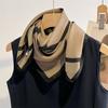 Fashion Handkerchief Print 68*68cm Silk Satin Neck Scarf Women Small Shawl Hair Female Office Lady Bandanna Solid