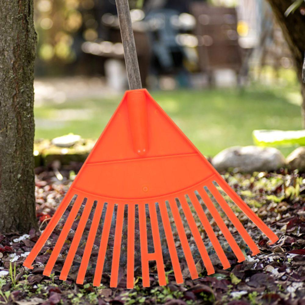 Plastic Grass Rake High Strength Garden Rake Grain Drying Weeding Rake Head  Lawn Cleaning