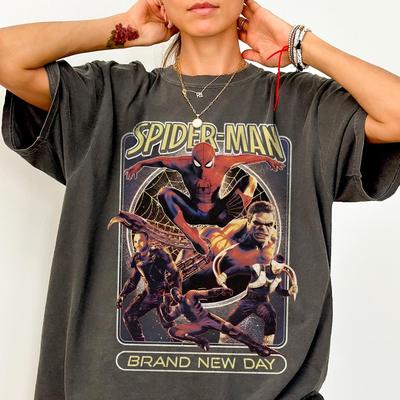Spider-Man Brand New Day Shirt, Peter Parker Tshirt, The Hulk Shirt, Marvel Villains Tee