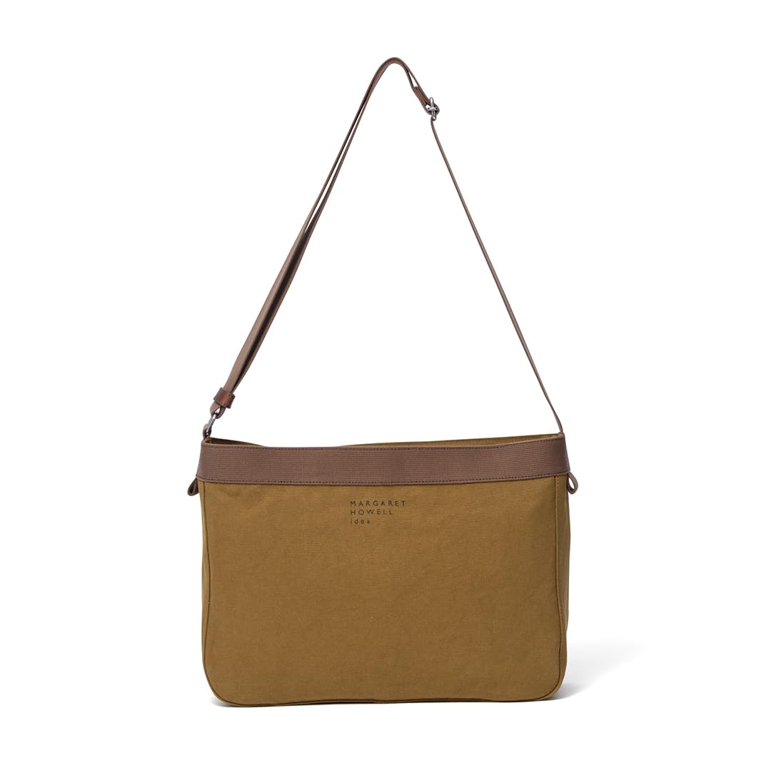 Margaret Howell Idea Большая сумка через плечо Хлопковая сумка через плечо горчичного цвета [Marva] Женская тесьма, MHLH5LH1, горчичный