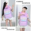 2025 New Children School Bags for Girls and Boys Fashion Macaron Spine Protection Book Bag Grades 3-6 Pupil Students Burden Reducing Teenager Backpack