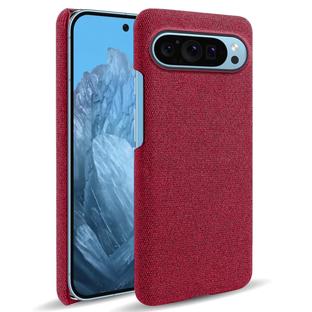 For Google Pixel 9/Pixel 9 Pro Case PC+Cloth Drop-Resistant Phone Protective Cover