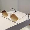 Women Y2k Metal Irregular Rhombus Sunglasses Women for Men New Vintage Punk Hip Hop Popular Decor Sun Glasses
