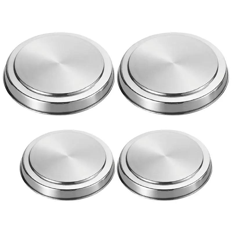 

Electric Stove Burner Covers Rustproof Stainless Steel Round Oven Cover Plates Hob Stove Stove Burner Covers Kitchen Round Stove срібний