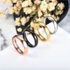 Simple 4mm 6mm Titanium Ring Women Men Prevent Allergy High Polished Wedding Rings Stainless Steel Couple Finger  Gifts