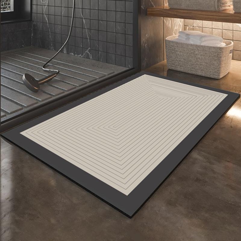Super Absorbent Bath Mat Quick Drying Bathroom Rug Napa Skin Entrance Doormat Tapis Easy Clean Alfombras Para Bano Toilet Carpet
