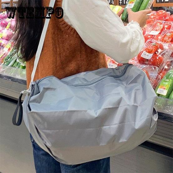 

Складная сумка для покупок, дорожный рюкзак, портативная большая утолщенная портативная сумка для овощей, сумка для хранения на открытом воздухе в супермаркете