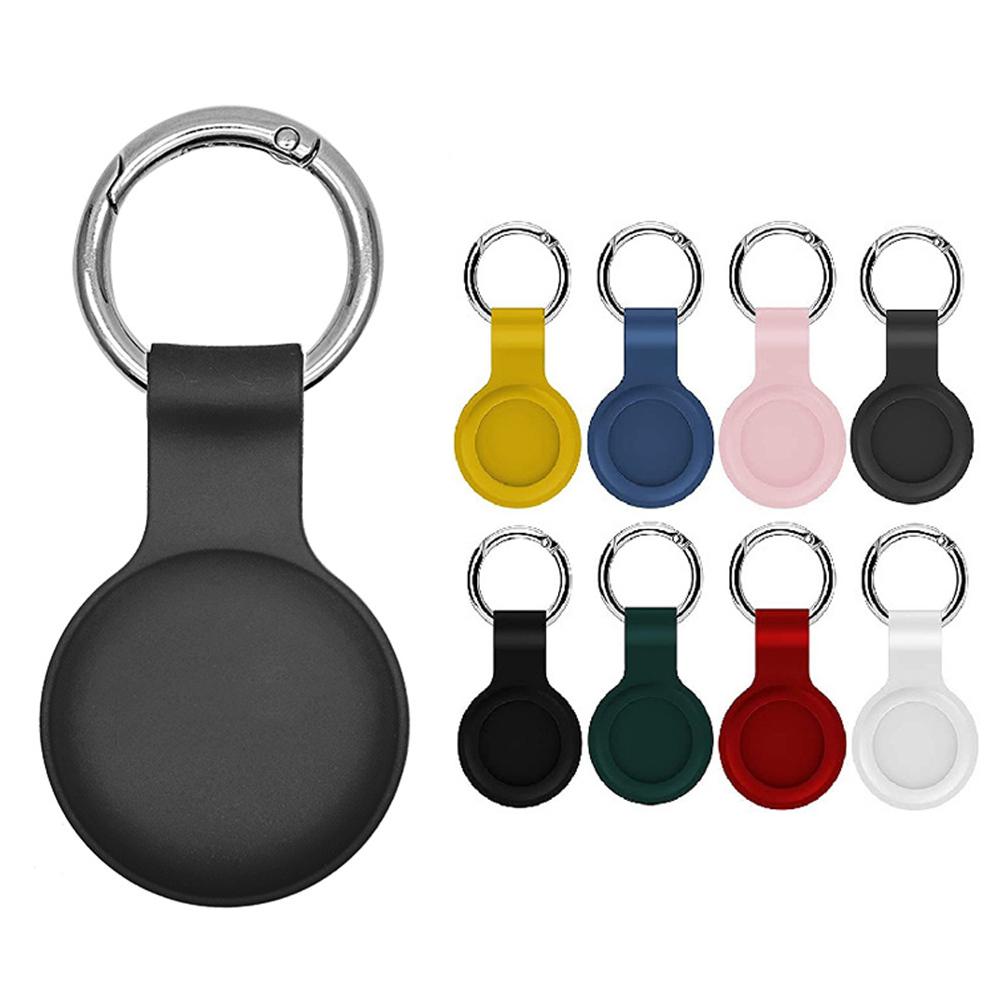 Hülle für Apple Airtags Case Flüssigsilikon Schutzhülle Tracker Zubehör Kratzfester Ärmel Schlüsselanhänger Airtag Hülle Abdeckung