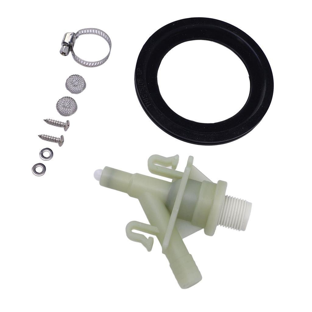 RV Toilet Water Valve Kit 385311641 Water Valve Replacement Kit for Pedal Flush Marine Toilet Motorhome