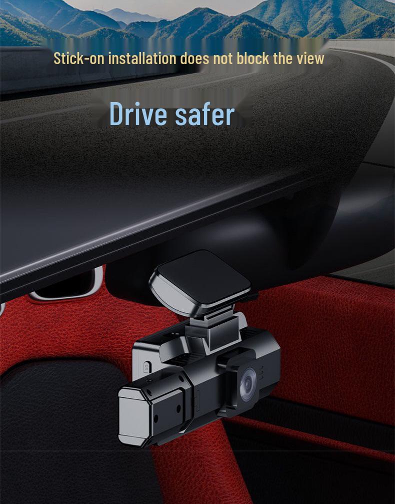 3" 1080P HD Car Dash Cam with Infrared Night Vision, Parking Monitor, and WIFI