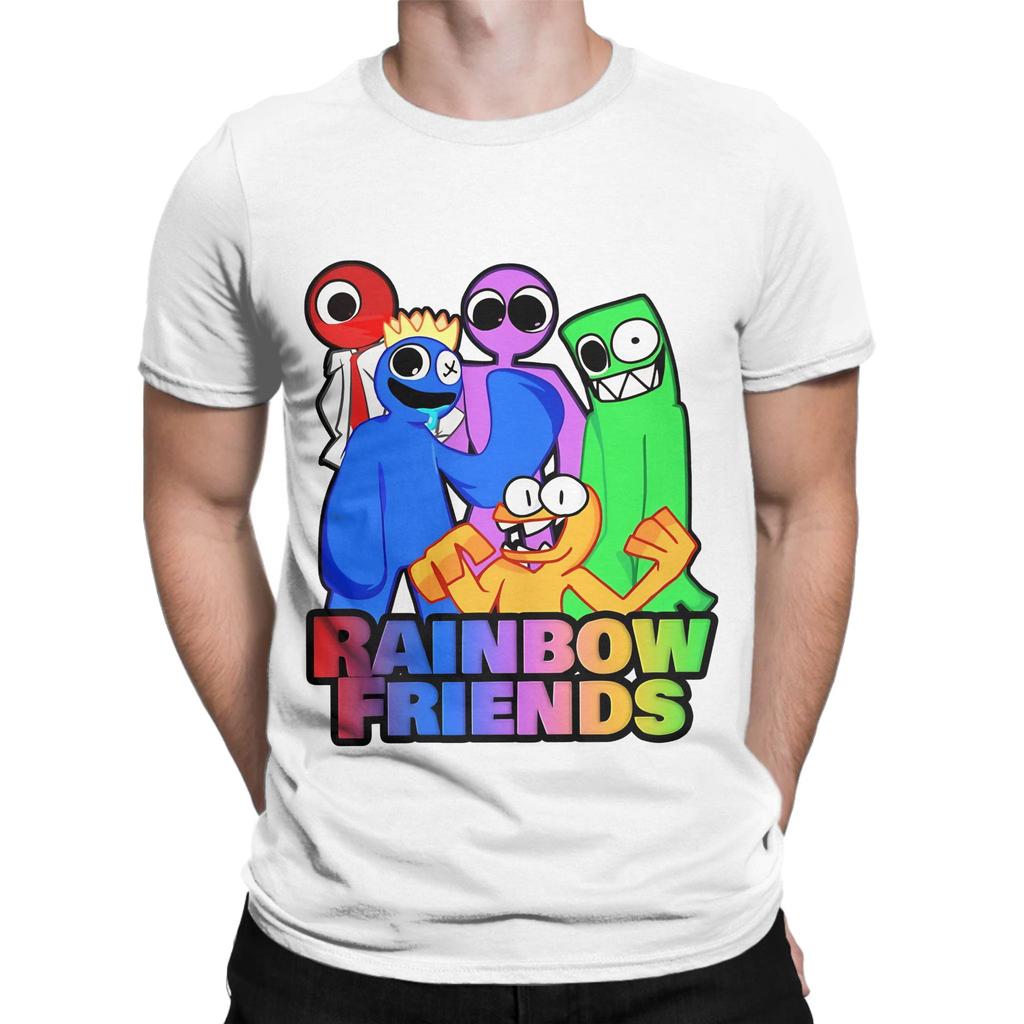 Rainbow Gaming Friends Hug it Out Graphic 100 Cotton TShirt Rainbow Gaming Friends Tops Tees For Unisex
