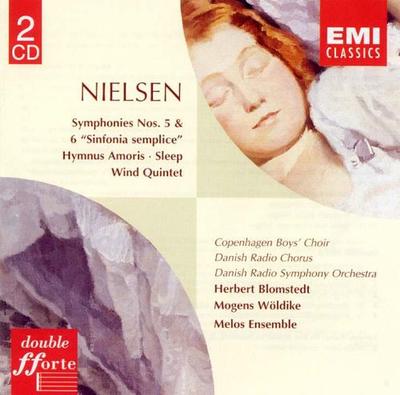 CD CARL NIELSEN / DANMARKS RADIOS SYMF - Nielsen: Symphonies Nos. 5 & 6 "Sin 5742992 EMI 2001 Japan Classical Used