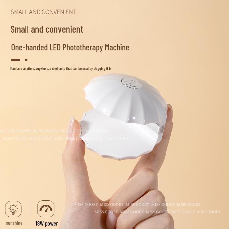 Rechargeable 18W LED Nail Lamp, Quick-Dry Gel Dryer, No Hand Blackening