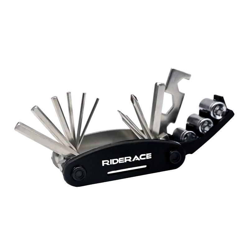 

Набор инструментов для ремонта велосипеда 16 в 1, мини-набор инструментов для ремонта складных велосипедов, многофункциональный шестигранный ключ, гайка, ремонт шин, шестигранный ключ для велосипеда, отвертка чёрный