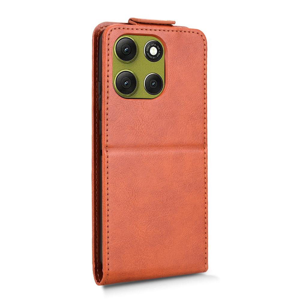 Samsung Galaxy A53 Hoesje, MobyDefend Luxe Echt Leren Wallet Bookcase Hoesje Samsung Galaxy A53 Bruin