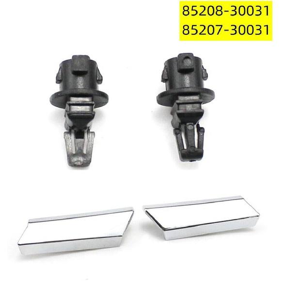 2Pcs Headlight Washer Nozzle Cover Chrome & Clip For 2006-2011 LEXUS GS300 GS350 GS430 GS450h GS460 Right+Left 85207-30031 85208-30031