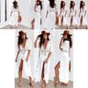 Schickes Damen Spitzen-Häkel-Strandkaftan-Kleid für mühelosen Sommerstil