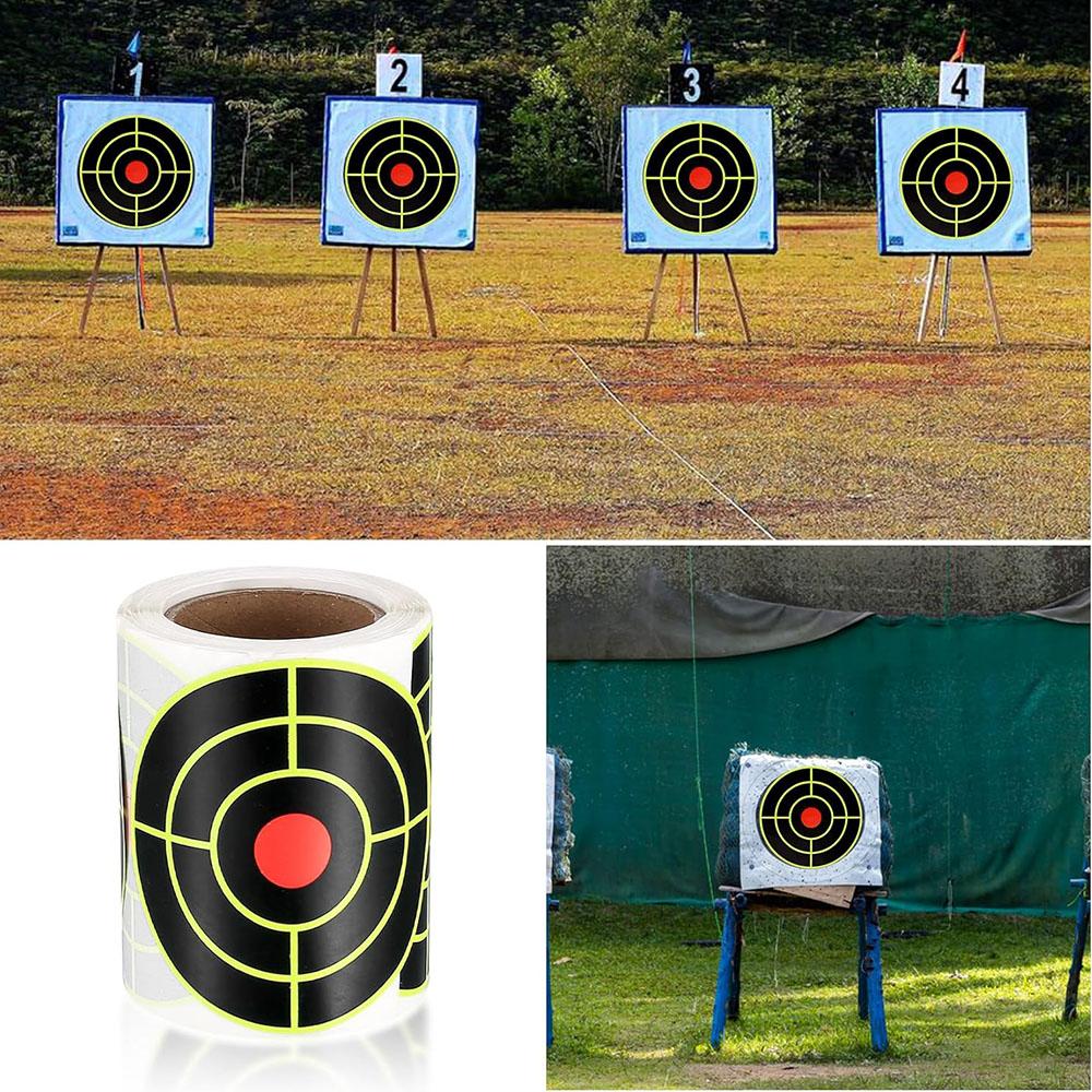 200pcs 7.6cm Self-Adhesive Shooting Splatter Targets Stickers