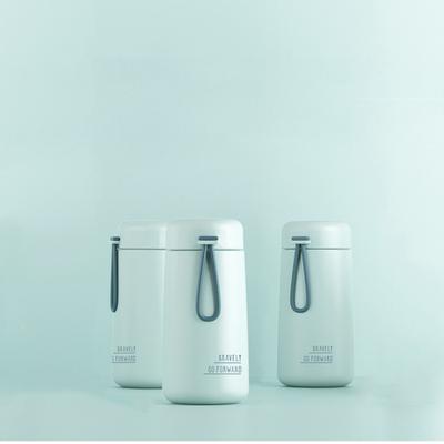 1PCS Tumbler Thermos Cup Milky White Coffee Mug Car Insulated Water Bottle Travel Stainless Steel Vacuum Flasks Drinking Kettle