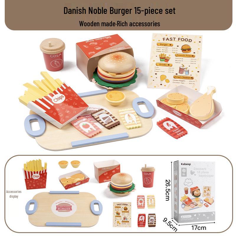 Wooden Danish Ice Cream & Tea Playhouse Toy for Kids & Parents