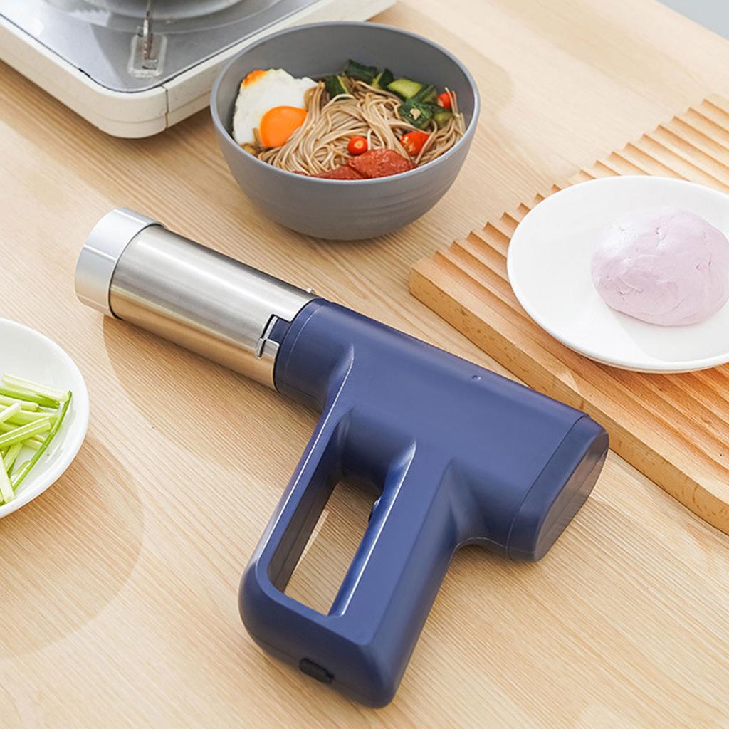 Electric Noodle Press Blue Multifunctional Portable Automatic Cordless Rechargeable Handheld Electric Noodle Maker for Home