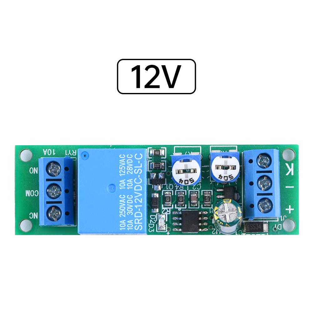 DC5V 12V 24V Adjustable Cycle Timer Dual Delay On/Off Switch 0-10sec/0-100sec/0-15min Timer Control Delay Relay Module