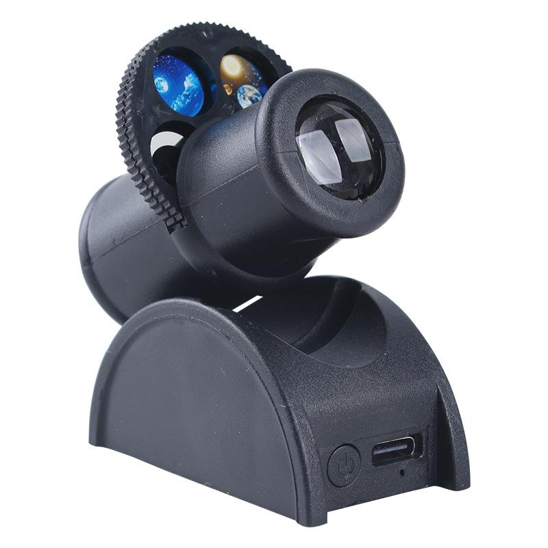 Creative Cannon-Style Earth & Moon Projection Lamp: Atmospheric Night Light & Photography Prop