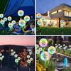 Outdoor Solar Löwenzahnlicht mit 2 Modi Solar-Gartenleuchten IP65 Wasserdicht Dekorationslicht für Garten Rasen Hof Hochzeit