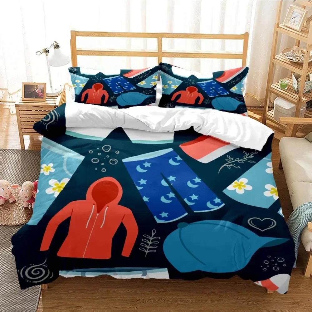 Cartoon Niedlich Druck Digitaldruck Polyester Bettwäsche Sets Kind Kinder Bezüge Jungen Bettwäsche Set Teenager Bettwäsche Set
