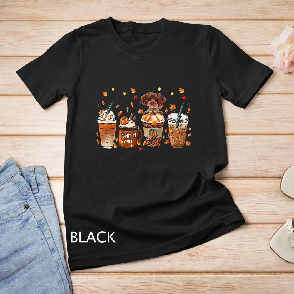 

Schnoodle Fall Coffee Pumpkin Spice Latte Iced Autumn Unisex T-shirt 4XL
