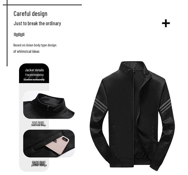 2025 Men's Spring Sportswear Set: Hoodie, Zip-Up Jacket, Autumn Style 3-Piece