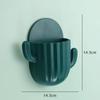 Premium Bathing Room Accessorie Wall Self-adhesive Storage Rack Toothpaste Holder Brush Holder Cactus Storage Toothbrush Holder Wall