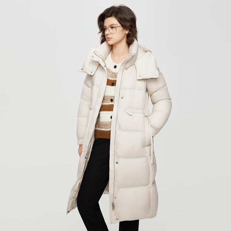Women's Mid-Length Hooded Down Jacket