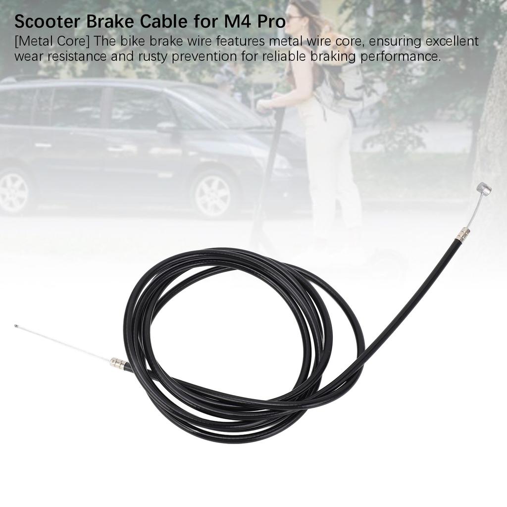 Electric Scooter Brake Line 200cm Long Water Proof Rustproof Hard Wearing Scooter Bike Brake Cable for M4 M4 PRO