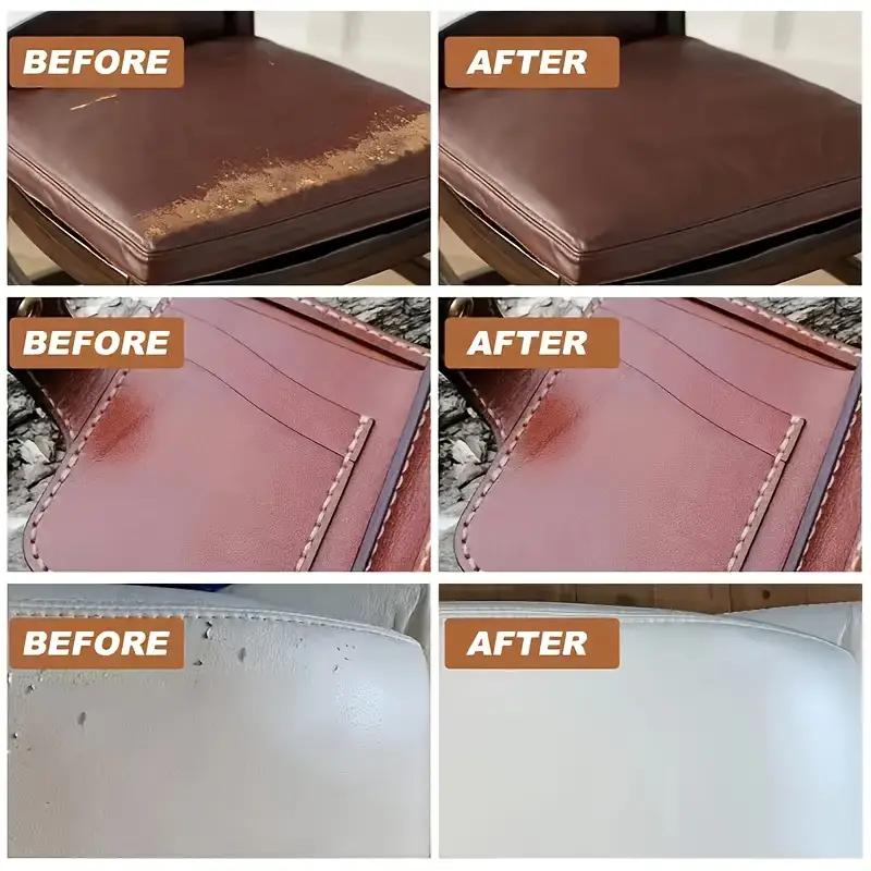 Leather Color Repair Cream - Multi-Purpose Dye for Shoes, Bags, Sofas and Scratched Leather | Repairs Wear, Cracks and Fading