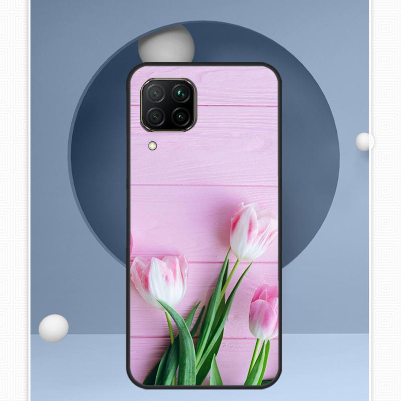 Tulips Flower For Huawei Nova 12i 12s 11i 8i Y91 Y60 Y70 Y72 Y90 Y61 9 10 SE P20 P40 Lite P30 P60 Pro Case