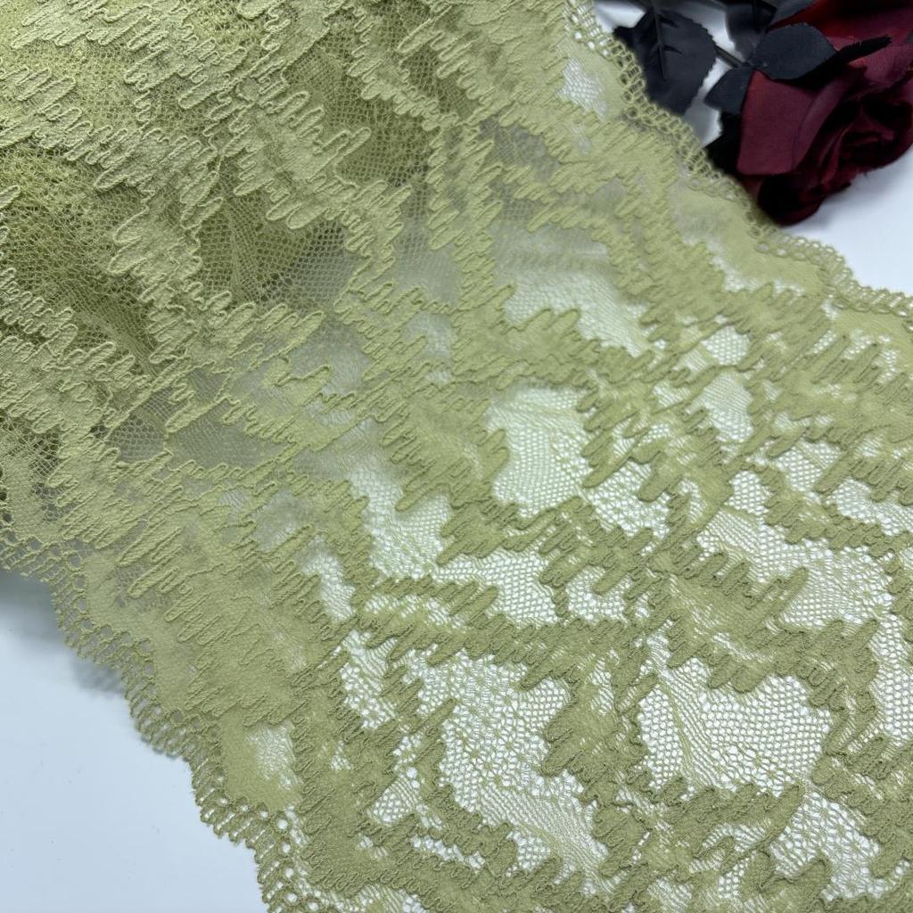 23 Wide Elastic Lace, Stretchy Spandex Sewing Mesh Lace Trim for Lingerie, Bra, Underwear, Garment, Crafting