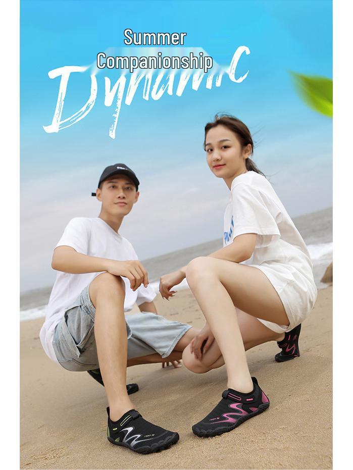 New Lightweight Five-Finger Water Shoes for Couples - Outdoor Summer Diving, Snorkeling, and Beach Swim Footwear