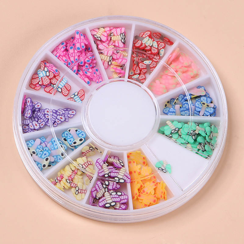 1Box Fruit Slices Filler For Nails Art Tips Slime Fruit For Kids Lizun DIY Slime Accessories Supplies Decoration Soft Pottery