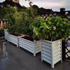 Aluminum Outdoor Planter Box with Railing