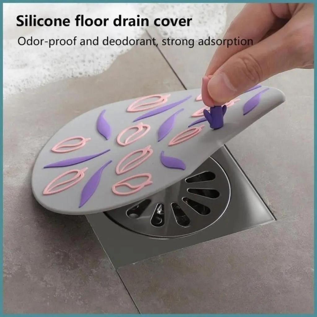 Sink Mat 1 Pcs Floor Drain Deodorant Anti-insect Anti Odor Water Stopper Floor Drain Cover Pad for Toilet Shower Sewer